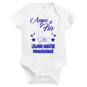   Anya és fia, legjobb barátok mindörökké mintájú baba body