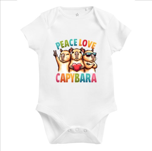 Capybara Kollekció - Peace, Love, Capybara baba body
