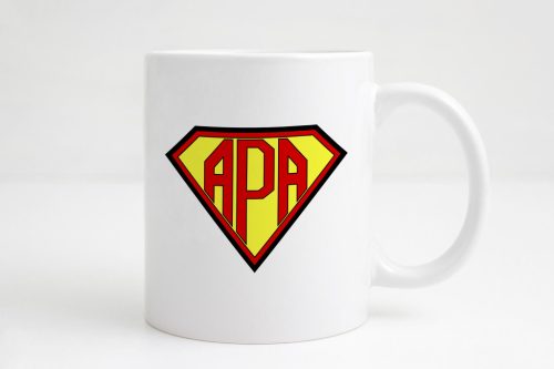 Szuper Apa mintájú bögre