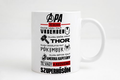 Apa az én szuperhősöm bögre
