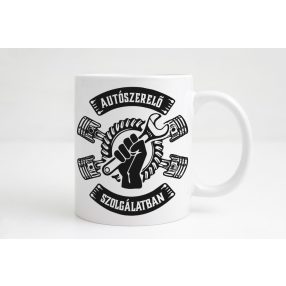 Autószerelő szolgálatban  bögre