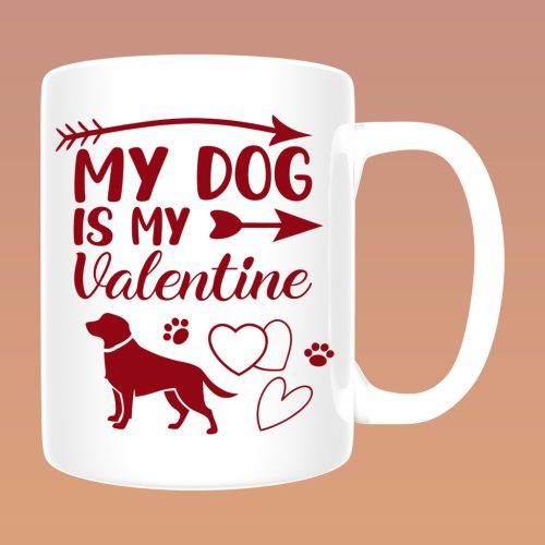 My Dog is My Valentine (1) bögre
