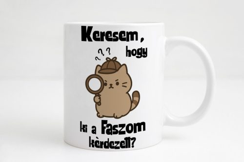 Ki a faszom kérdezett, macskás bögre