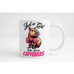   Capybara Kollekció - Just a girl who lovers capybaras bögre