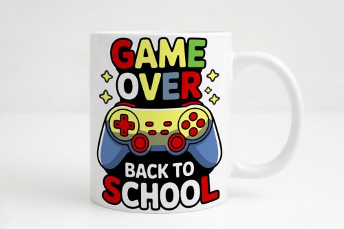 GAME OVER / BACK TO SCHOOL bögre