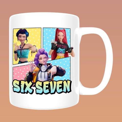 KPOP Demon Hunters - Huntrix Six Seven (5) bögre