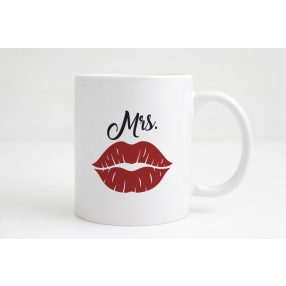 Mrs Csókos száj bögre