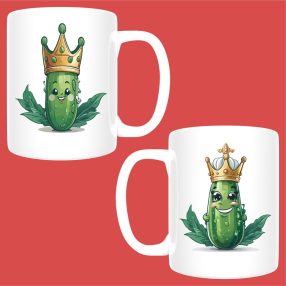 Király és Királynő Uborka páros bögre