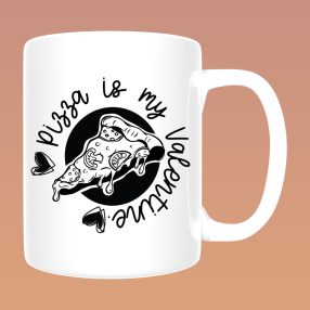 Pizza is my Valentine (2) bögre