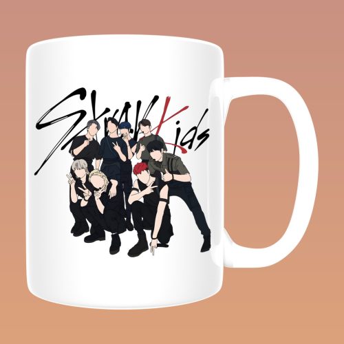 Stray Kids - Rajzolt csapat (1) bögre