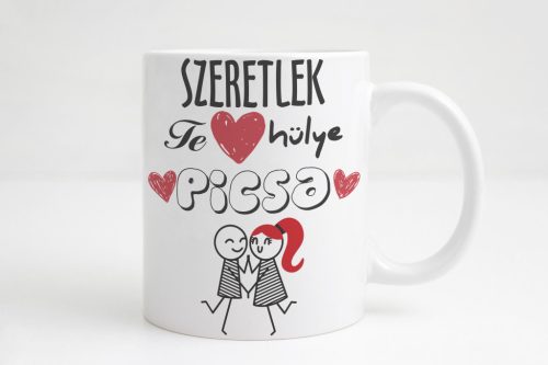 Szeretlek, te hülye... női változat bögre