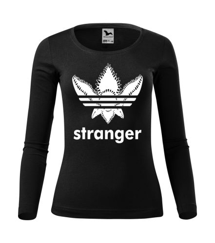 Stranger Things – adidas stílusú logós női hosszúujjú póló
