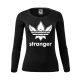 Stranger Things – adidas stílusú logós női hosszúujjú póló