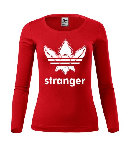 Stranger Things – adidas stílusú logós női hosszúujjú póló