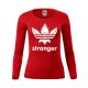 Stranger Things – adidas stílusú logós női hosszúujjú póló