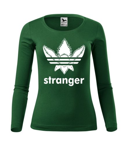Stranger Things – adidas stílusú logós női hosszúujjú póló