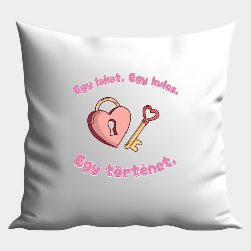 Egy lakat. Egy kulcs. Egy történet. párna