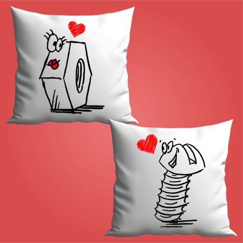 Csavar és Anya páros párna