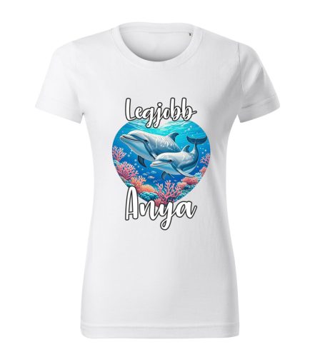 Állatkás Anya kollekció - Delfin póló