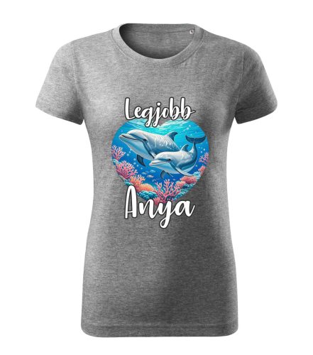 Állatkás Anya kollekció - Delfin póló