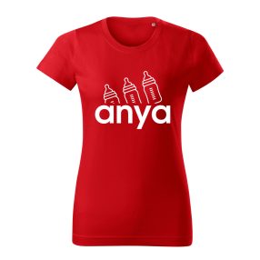 Anya cumisüveggel női póló