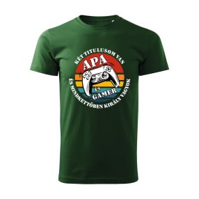 Apa és Gamer férfi póló