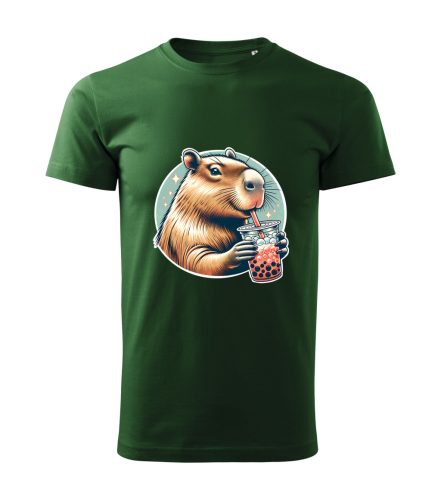 Capybara Kollekció - Capybara buborékos teával férfi póló