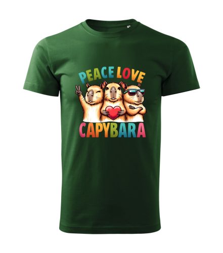 Capybara Kollekció - Peace, Love, Capybara férfi póló