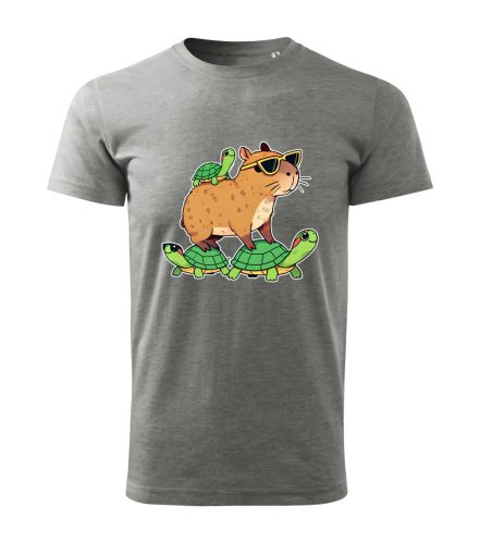 Capybara Kollekció - Capybara teknősháton férfi póló