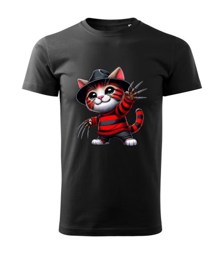 Freddy Krueger Cat férfi póló