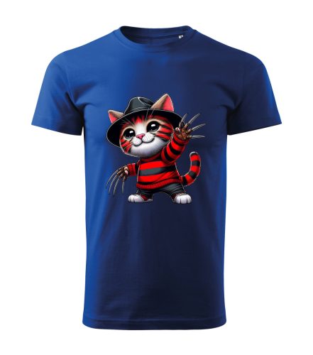 Freddy Krueger Cat férfi póló