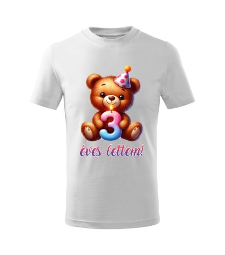 3 éves lettem macis gyerek póló