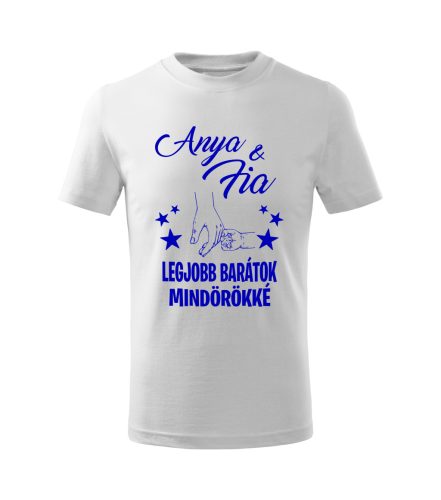 Anya és fia, legjobb barátok mindörökké mintájú gyerek póló