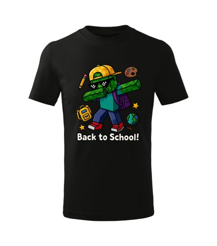 Back to School pixel zombi gyerek póló