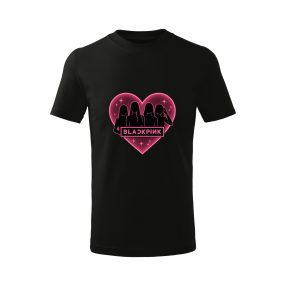 Blackpink - szívben sziluett gyerek póló