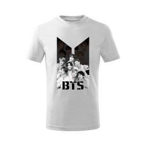 BTS -  feketefehér csapat fotós gyerek póló