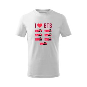 BTS - I love BTS tagfotókkal gyerek póló