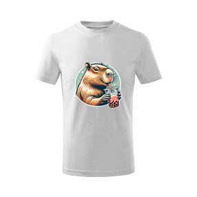   Capybara Kollekció - Capybara buborékos teával gyermek póló