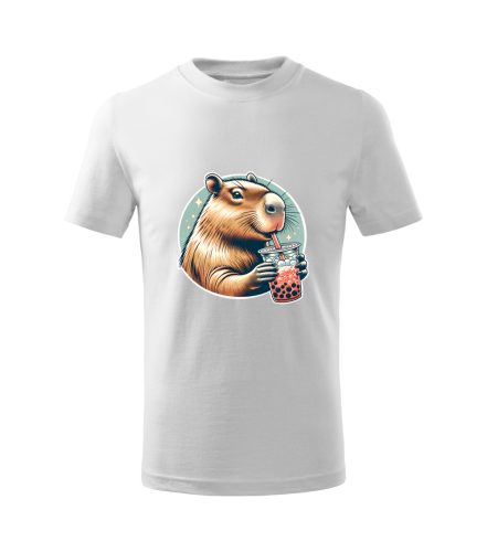 Capybara Kollekció - Capybara buborékos teával gyermek póló