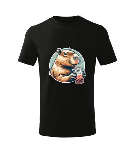 Capybara Kollekció - Capybara buborékos teával gyermek póló