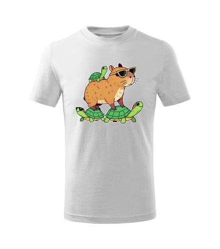 Capybara Kollekció - Capybara teknősháton gyermek póló