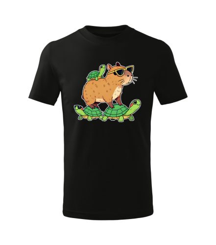 Capybara Kollekció - Capybara teknősháton gyermek póló