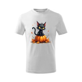 Morcos halloween cica gyerek póló