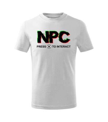 NPC – Press (X) to Interact gyerek póló