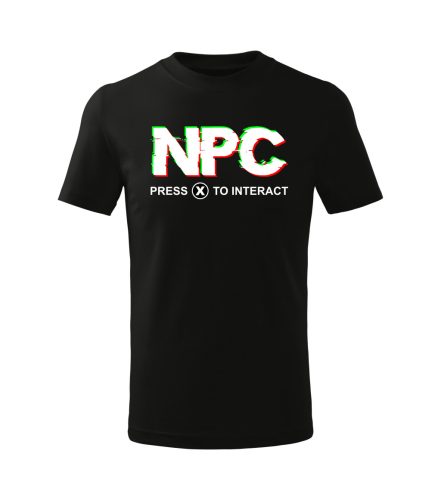 NPC – Press (X) to Interact gyerek póló