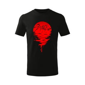 Stray Kids - Vörös napkorong logóval gyerek póló