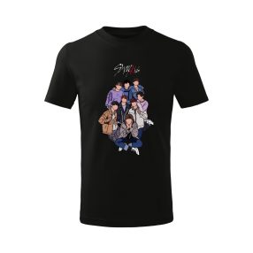 Stray Kids - Rajzolt csapat (2) gyerek póló