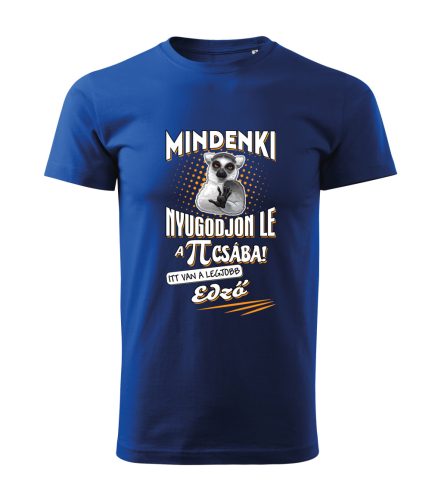 Mindenki nyugodjon le, edző! férfi lemur póló