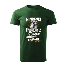 Mindenki nyugodjon le, erdész! férfi lemur póló