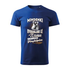 Mindenki nyugodjon le, fényképész! férfi lemur póló